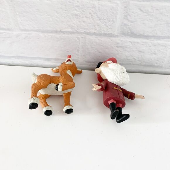 The Rudolph Company Island Of Misfit Toys 3" Figure Set of 2 Santa & Rudolph - Picture 3 of 7